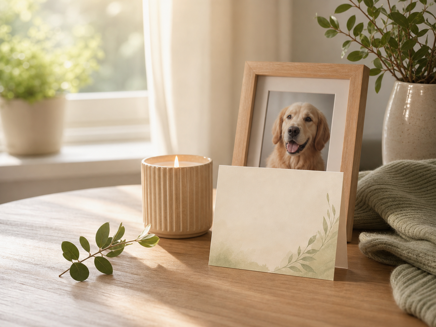 what not to say when someone loses a pet sympathy card and memorial photo