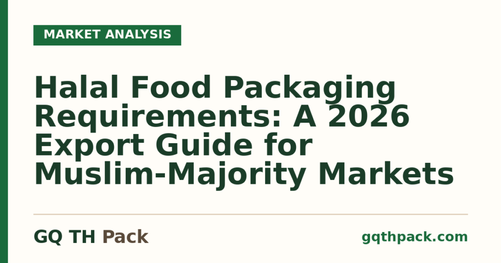 Halal Food Packaging Requirements: A 2026 Export Guide for Muslim-Majority Markets Halal Food Packaging Requirements: A 2026 Export Guide for Muslim-Majority Markets